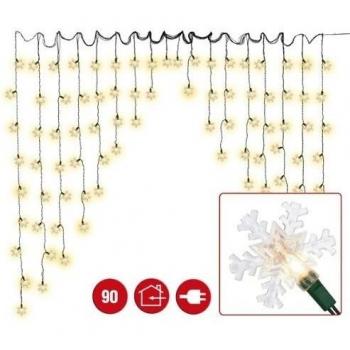 90 LEDs Cortina de luces Snow flake diseño