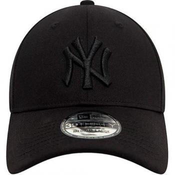 Gorra New Era Monochrome 39Thirty New York Yankees Hombre, color negro, ajuste stretch fit