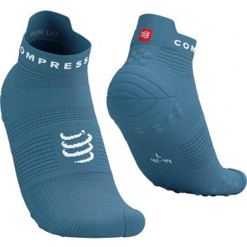 Calcetines Compressport Pro Racing Socks V4.0 Run Low Azul Pálido T3