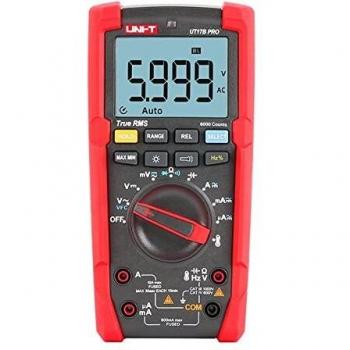UNI-T UT17B PRO True RMS Multímetro Digital, 1000 V AC/DC, 10A, 10Hz-10kHz, -55°C-500°C/-6°F-932°F