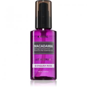 KUNDAL Macadamia Ultra Serum English Rose Regenerating Oil Serum for Damaged Hair 100 ml