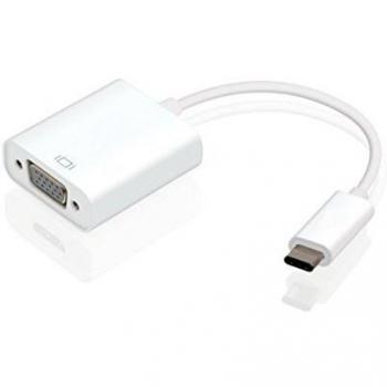 Ewent EW-139500-001-N-P USB Type C VGA Blanco Adaptador de Cable - Adaptador para Cable