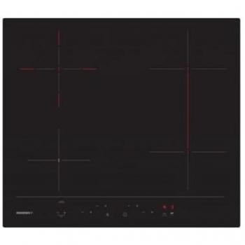 Vitrocerámica Rosieres RH64DBCP/2 59 cm Negra 4 Fuegos 6500W con Controles Frontales