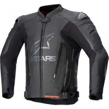 Alpinestars GP Plus V4 Genuine Leather Motorcycle Jacket - Black, Size 50