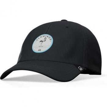 Gorra Flamingo Black / Blue HANUKEII con diseño de flamenco, ajuste ajustable, material transpirable y liviano, ideal para actividades al aire libre y uso diario