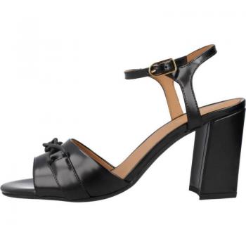 Sandalias Mujer Geox D New Eraklia 80, color negro, con diseño cómodo y elegante, suela de goma antideslizante, plantilla acolchada para mayor confort, cierre de hebilla ajustable