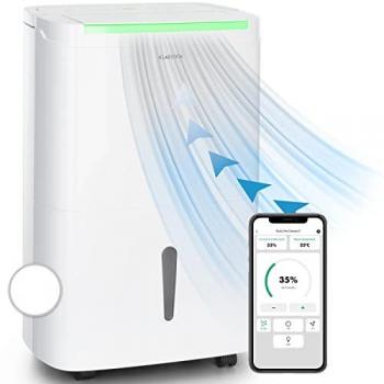 Klarstein DryFy Connect 40 Deshumidificador WiFi Compresión 40l/d para espacios de 35-45m² Blanco