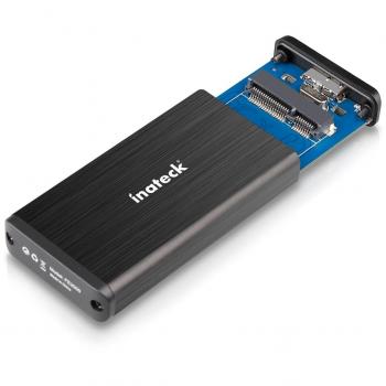 Inateck [Soporte UASP USB 3.0 mSATA Aluminio SSD Enclosure Caja de Adaptador con USB 3.0 Cable de Datos para M50 mSATA SSD