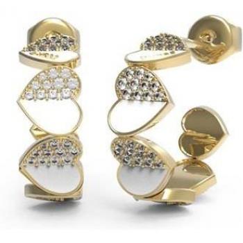 Pendientes Lovely Guess de acero bicolor JUBE03046JWYGWHT-U
