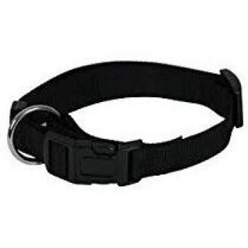 Collar de perro ajustable de nylon negro Martin Sellier 16mm 30-45cm