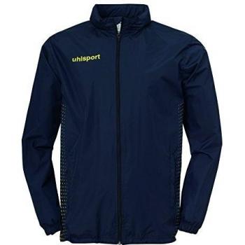 uhlsport Score Rain Chubasquero, Hombre, Azul Marino / Amarillo Flúor, 164