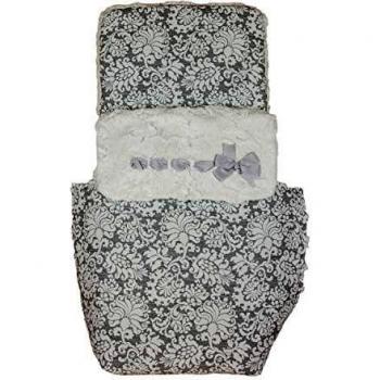 Saco de Coche o capazo Universal Rosy, Fabricado en Pelo y Jacquard Gris