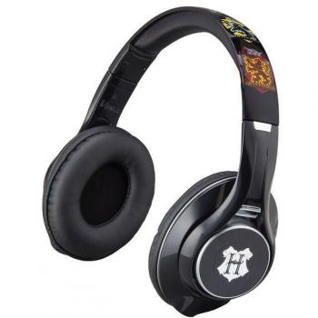 Auriculares Bluetooth Harry Potter Hogwarts House Logo con Diadema Ajustable, Cancelación de Ruido, Micrófono Incorporado y Batería de Larga Duración (hasta 28 horas) - Color Negro