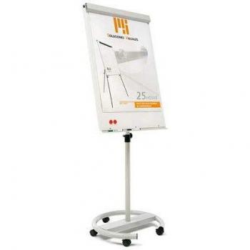 Pizarra acero vitrificado base giratoria 70x100 cm