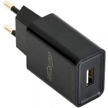 Cargador USB de Pared Negro de Alta Eficiencia Energética EG-UC2A-03