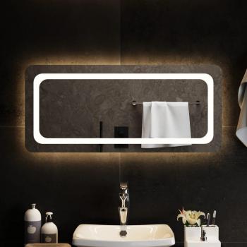 Espejo de baño con LED 90x40 cm, transparente, marca Vidaxl