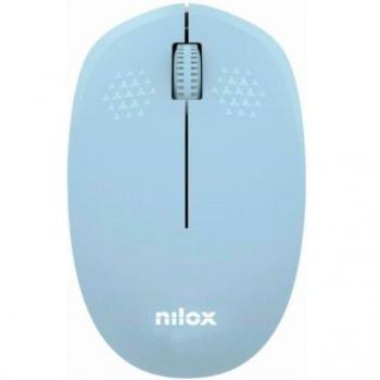 Nilox MXMOWI4012 Ratón Inalámbrico 1000 DPI Azul Claro