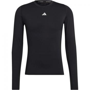 Camiseta manga larga Adidas hombre negro