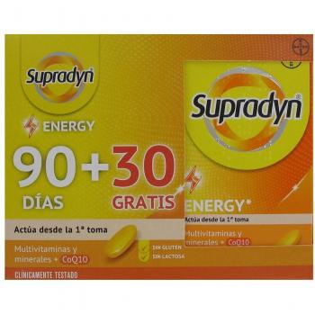 Supradyn Activo Multivitamínico con Coenzima Q10, Pack 120 Comprimidos (90 + 30 Gratis)