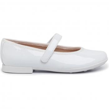 Geox White Girls Ballerina Flats, Size 30 EU