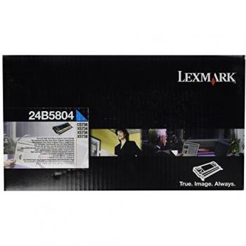 Cartucho de tóner Lexmark 24B5804 Original Cian 1 pieza