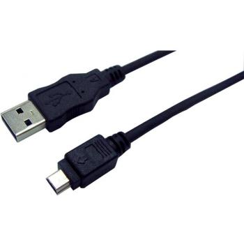 Cable USB 2.0 tipo A a Mini USB macho de 5 pines, 1,8 m, negro