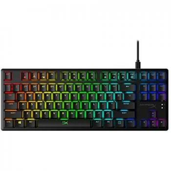 HyperX HX-KB7RDX-US Alloy Origins Core, Teclado mecánico para juegos RGB, Tenkeyless, interruptores HyperX Red