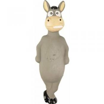 Juguete para perros Squeaky Burro Gris de Latex 21cm Flamingo