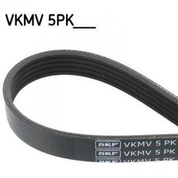 Correa trapecial poli V SKF VKMV 5PK1334, tipo de producto: correa V-ribbed, características: longitud 1334 mm, número de nervios 5