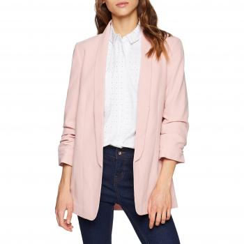 PIECES Pcboss 3/4 Blazer Noos, Chaqueta de Traje para Mujer, Rosa