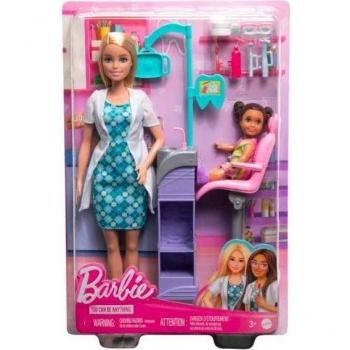 Barbie - Muñeca Dentista con Consultorio y Accesorios
