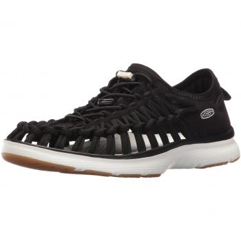 Keen Uneek O2, Sandalias de Senderismo para Mujer, Negro Black/Harvest Gold, 38 EU