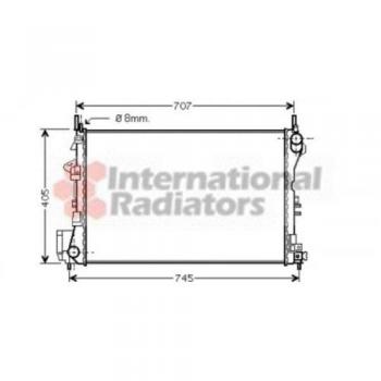 Radiador de refrigeración del motor Van Wezel para Opel Signum, Vectra C GTS y Saab 9-3 (1.6 - 2.0)