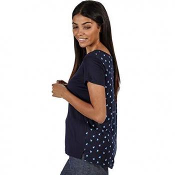 Regatta Aliva Camisa De Mangas Cortas, Armada, 46 para Mujer
