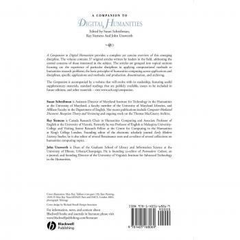 Compañero de Humanidades Digitales - Edición en Rústica de Blackwell Companion a la Literatura y Cultura