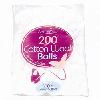 400 bolas de algodón, 2 paquetes de 200 unidades