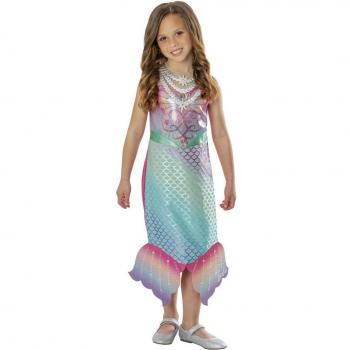 Disfraz Infantil Barbie Sirena Deluxe 5-8 años