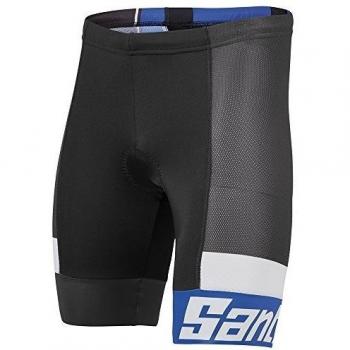 Santini Fashion Sleek Aero - Culote de ciclismo para hombre, color Negro, talla 2XL