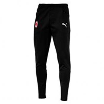Puma AC Milan Casual Performance Sweat Zipped Pockets Pantalones, Hombre, Black/White, XL