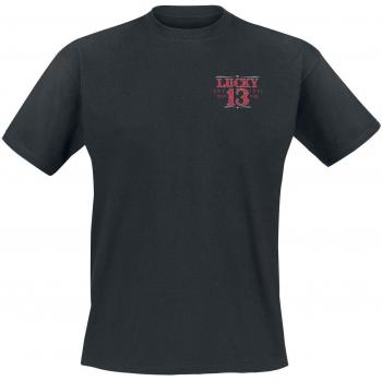 Lucky 13 adrian camiseta negro m