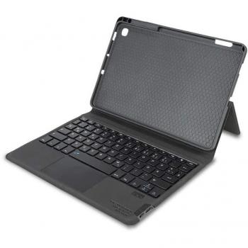 Funda de Teclado con Trackpad Tucano para Samsung Galaxy Tab S6 Lite - Negra, QWERTZ, Con Cierre Magnético y Soporte Ajustable