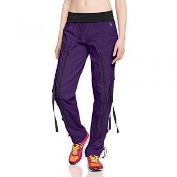 Zumba Fitness WB Cargo Craveworthy Zip Pants - Pantalones para mujer, color i came. acai. i conquered, talla Small