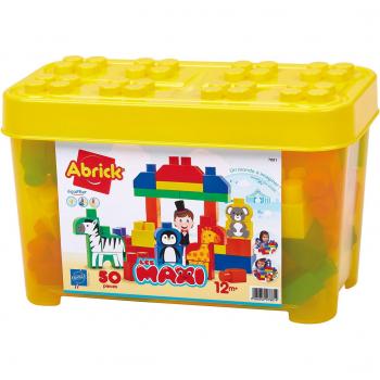 Juego de Construcción Ecoiffier Barrel Animals 50 Piezas - Juego de construcción, incluye 50 piezas, temática de animales del mundo, multicolor