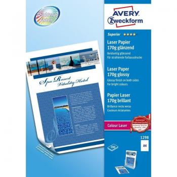 Avery Zweckform Premium Colour Laser Photo Paper 170 g/m² A4 (210x297 mm) Glossy White 200 Sheets