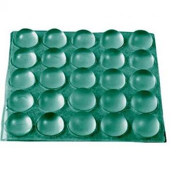 Brinox B78020H Gotas Protectoras Adhesivas, Transparente, Diámetro 9 mm x 5 mm, Set de 25 Piezas