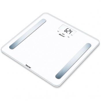Beurer BF 600 Pure Blanco Báscula de Baño con Análisis Corporal y Conectividad Bluetooth, Capacidad Hasta 180 kg