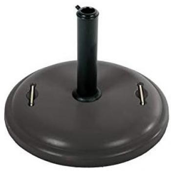 Base parasol de hormigón redonda 25kg con asas - color gris antracita