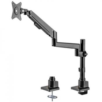 Soporte de mesa para monitor myWall HL 51-1 L, ajustable en altura, compatible con pantallas de 17'' a 32'', color negro