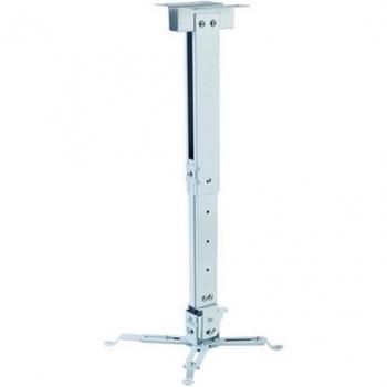 Soporte de Techo Inclinable y Giratorio para Proyector Aluminio Blanco IGGUAL STP02-M - Ángulo de 22,5° y 15°