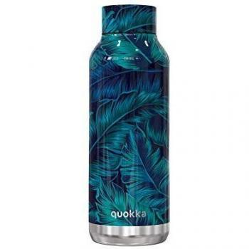 Quokka Solid - Deep Jungle 510 ML | Botellas De Agua Acero Inoxidable Sin BPA |Botella Térmica De Doble Pared - Mantiene el frío y el Calor para Niños y Adultos